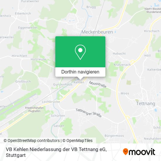 VB Kehlen Niederlassung der VB Tettnang eG Karte