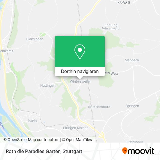 Roth die Paradies Gärten Karte