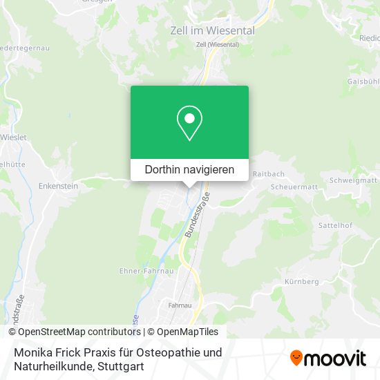 Monika Frick Praxis für Osteopathie und Naturheilkunde Karte