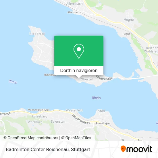 Badminton Center Reichenau Karte
