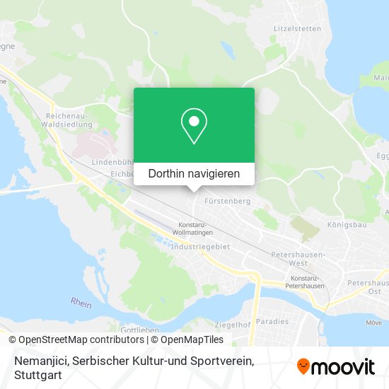 Nemanjici, Serbischer Kultur-und Sportverein Karte