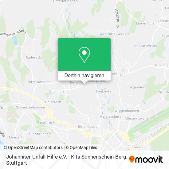 Johanniter-Unfall-Hilfe e.V. - Kita Sonnenschein-Berg Karte