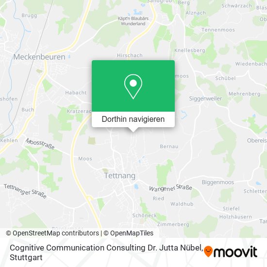 Cognitive Communication Consulting Dr. Jutta Nübel Karte