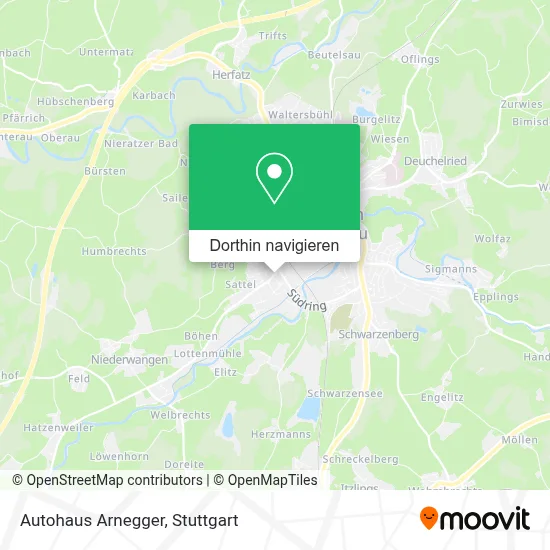 Autohaus Arnegger Karte