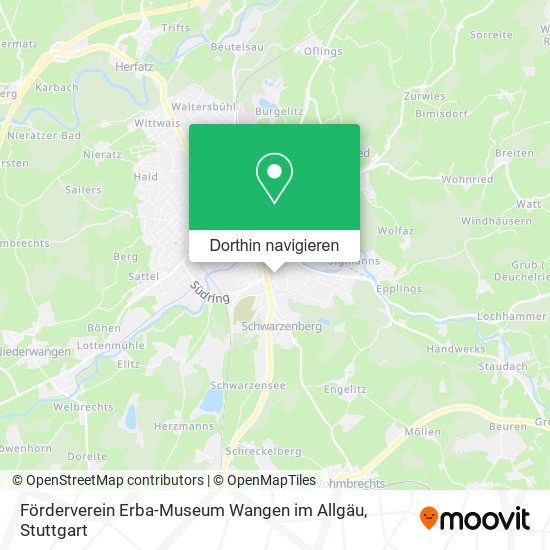 Förderverein Erba-Museum Wangen im Allgäu Karte