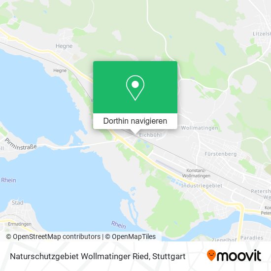 Naturschutzgebiet Wollmatinger Ried Karte
