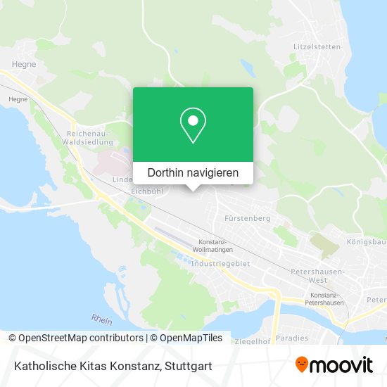 Katholische Kitas Konstanz Karte