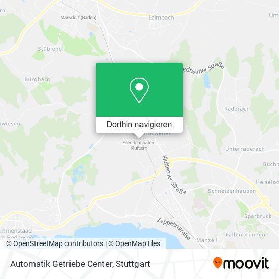 Automatik Getriebe Center Karte