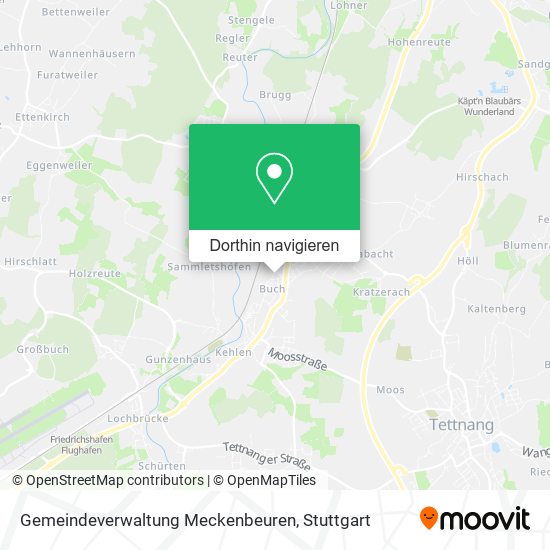 Gemeindeverwaltung Meckenbeuren Karte