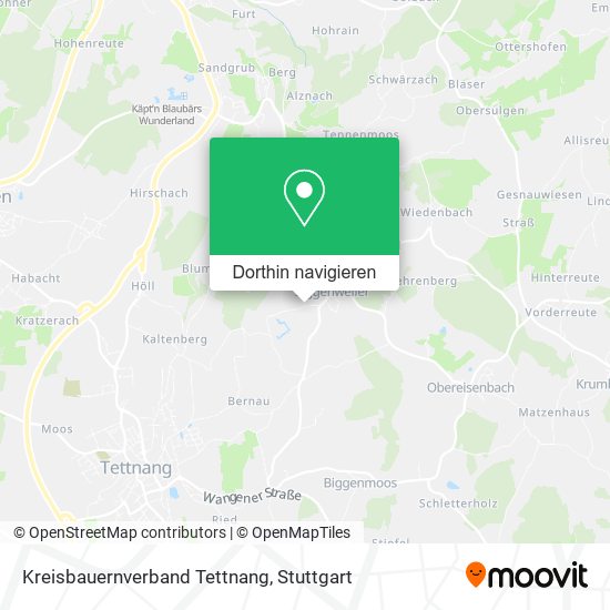 Kreisbauernverband Tettnang Karte