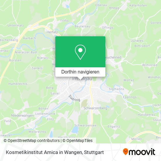 Kosmetikinstitut Amica in Wangen Karte