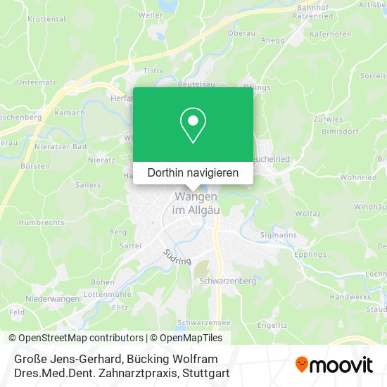 Große Jens-Gerhard, Bücking Wolfram Dres.Med.Dent. Zahnarztpraxis Karte