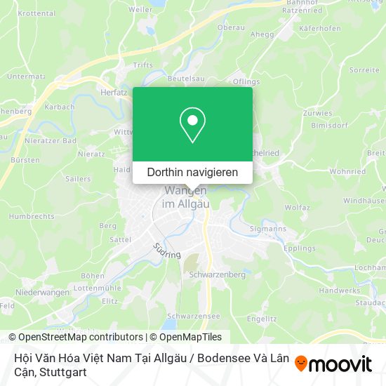 Hội Văn Hóa Việt Nam Tại Allgäu / Bodensee Và Lân Cận Karte
