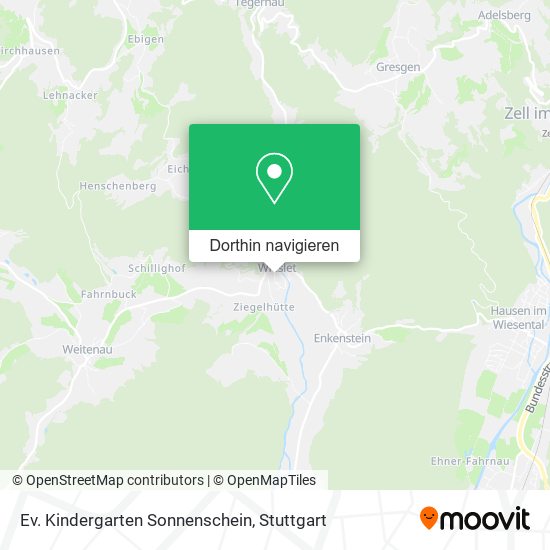 Ev. Kindergarten Sonnenschein Karte
