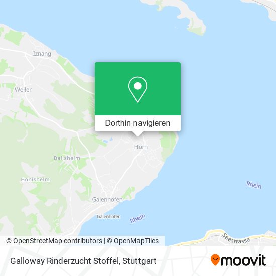 Galloway Rinderzucht Stoffel Karte