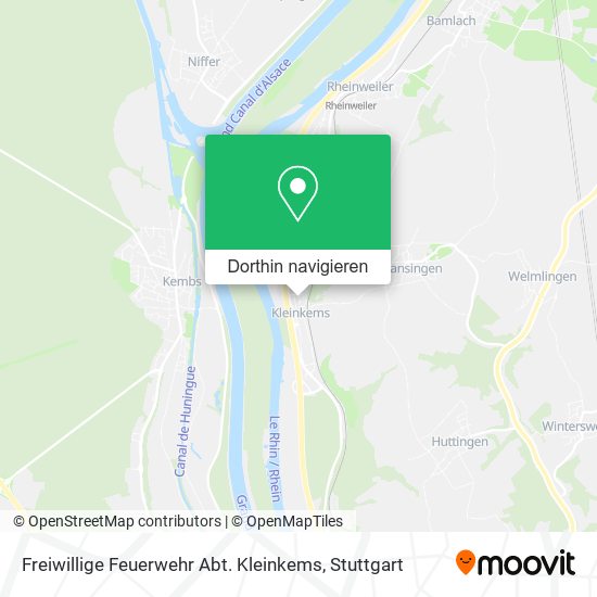 Freiwillige Feuerwehr Abt. Kleinkems Karte