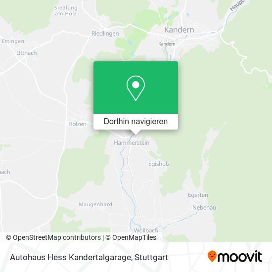 Autohaus Hess Kandertalgarage Karte