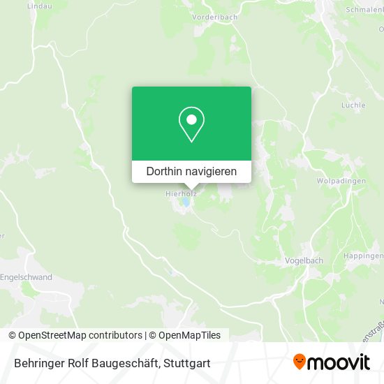 Behringer Rolf Baugeschäft Karte