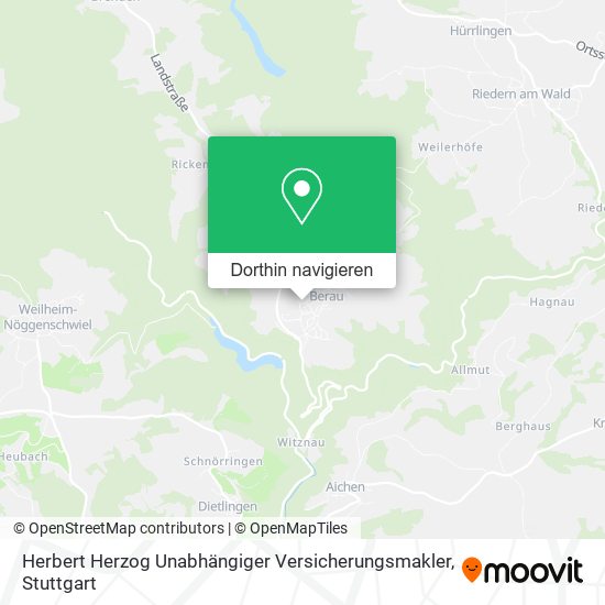 Herbert Herzog Unabhängiger Versicherungsmakler Karte