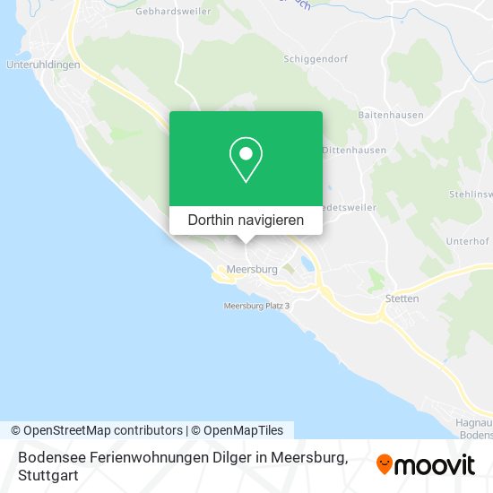 Bodensee Ferienwohnungen Dilger in Meersburg Karte