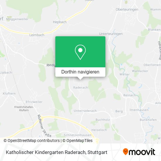 Katholischer Kindergarten Raderach Karte
