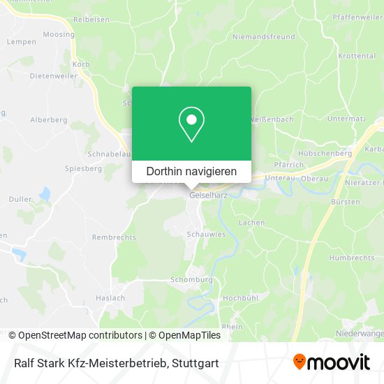 Ralf Stark Kfz-Meisterbetrieb Karte