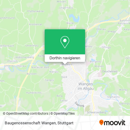 Baugenossenschaft Wangen Karte