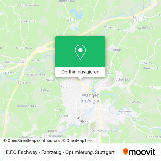 E.F.O Eschwey - Fahrzeug - Optimierung Karte