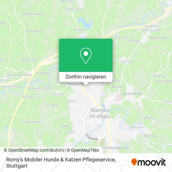 Romy's Mobiler Hunde & Katzen Pflegeservice Karte