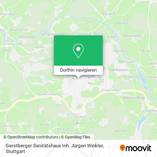 Gerstberger Sanitätshaus Inh. Jürgen Winkler Karte