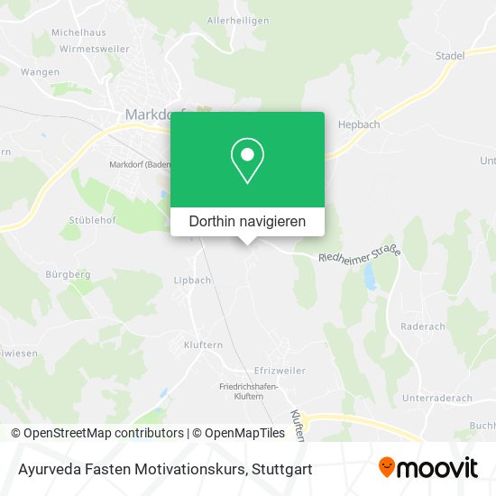 Ayurveda Fasten Motivationskurs Karte