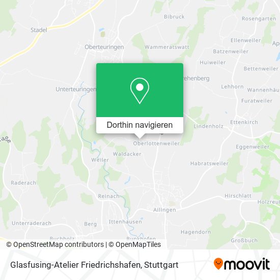 Glasfusing-Atelier Friedrichshafen Karte