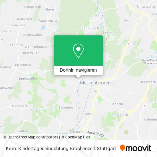 Kom. Kindertageseinrichtung Brochenzell Karte