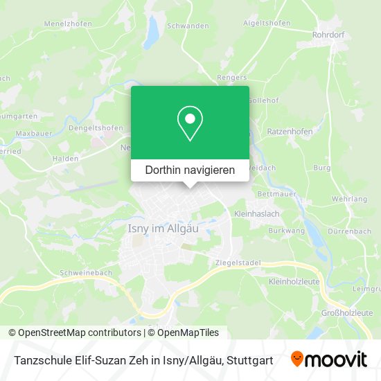 Tanzschule Elif-Suzan Zeh in Isny / Allgäu Karte