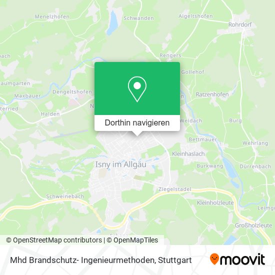 Mhd Brandschutz- Ingenieurmethoden Karte