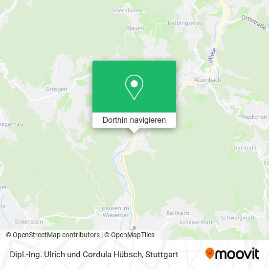 Dipl.-Ing. Ulrich und Cordula Hübsch Karte