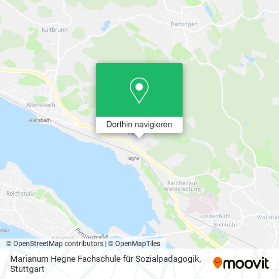 Marianum Hegne Fachschule für Sozialpadagogik Karte
