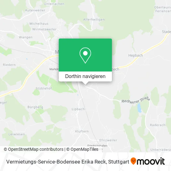 Vermietungs-Service-Bodensee Erika Reck Karte