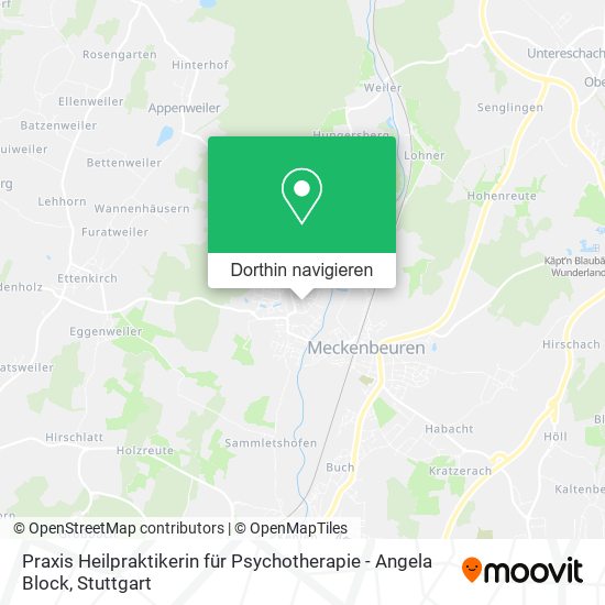 Praxis Heilpraktikerin für Psychotherapie - Angela Block Karte