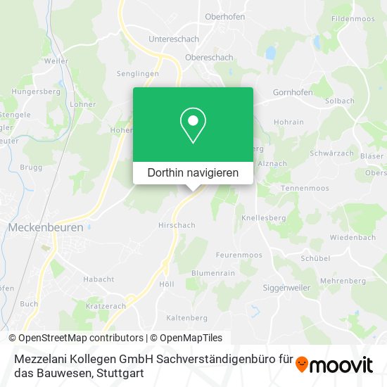 Mezzelani Kollegen GmbH Sachverständigenbüro für das Bauwesen Karte