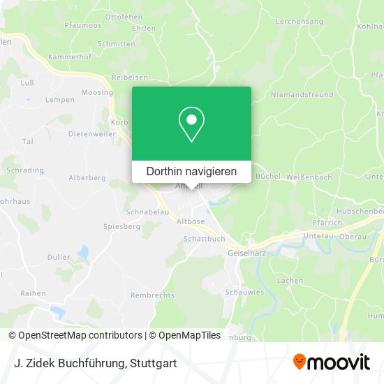 J. Zidek Buchführung Karte