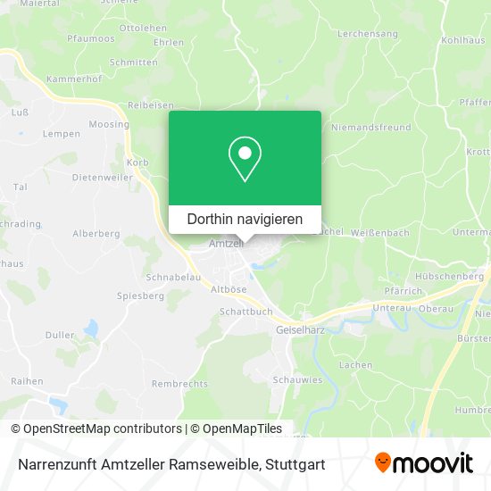 Narrenzunft Amtzeller Ramseweible Karte