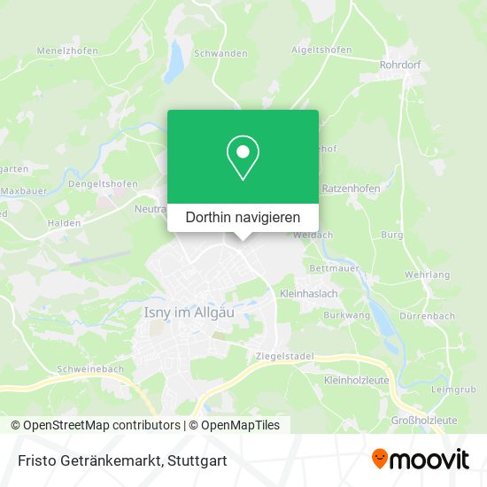 Fristo Getränkemarkt Karte