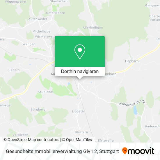Gesundheitsimmobilienverwaltung Giv 12 Karte
