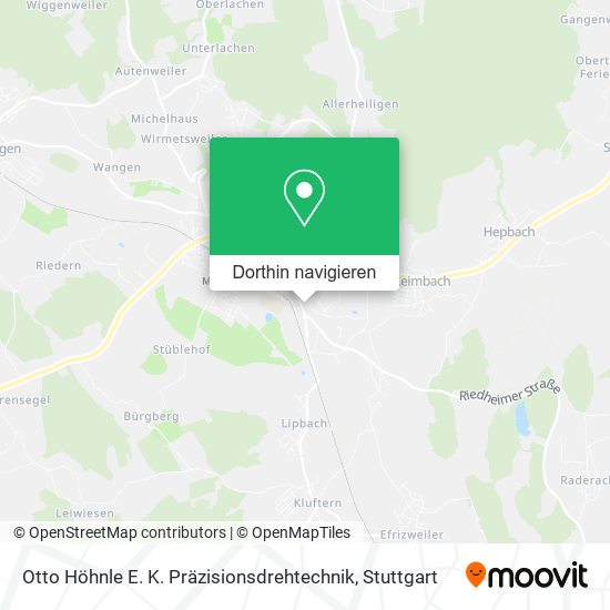 Otto Höhnle E. K. Präzisionsdrehtechnik Karte