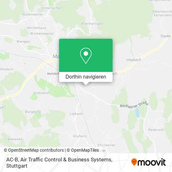 AC-B, Air Traffic Control & Business Systems Karte