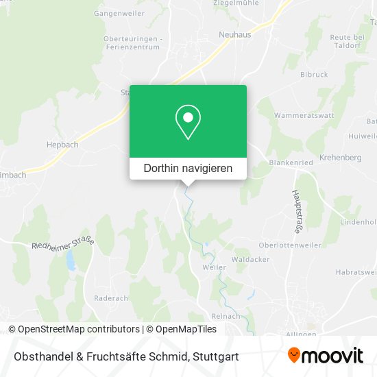 Obsthandel & Fruchtsäfte Schmid Karte