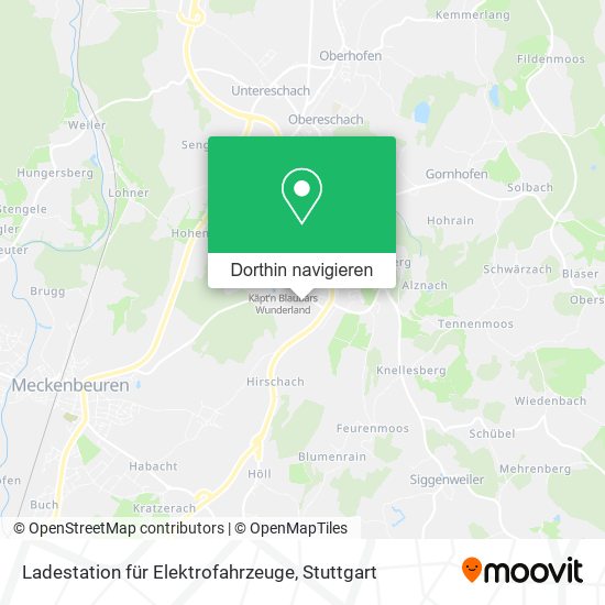 Ladestation für Elektrofahrzeuge Karte