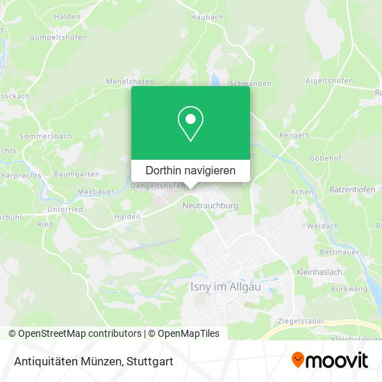 Antiquitäten Münzen Karte
