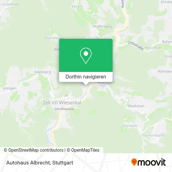 Autohaus Albrecht Karte